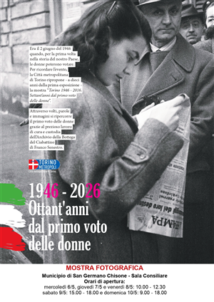 Mostra fotografica "1946-2026 Ottant'anni dal primo voto delle donne"