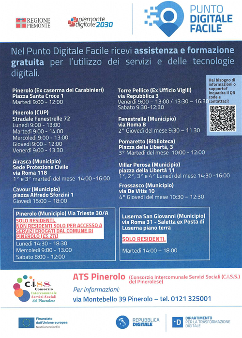 Sportelli facilitazione digitale - Aggiornamento orari